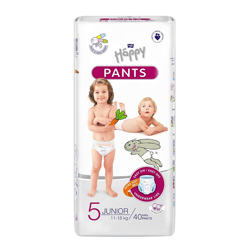 HAPPY Pants Junior 5 size 11-18kg 40pcs.