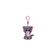 TY Beanie Boos Toy - keychain PINK / GREY LEOPARD TASHA 8cm, TY36616