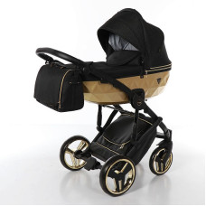 JUNAMA MIRROR SATIN Universal stroller 2in1, col. 03