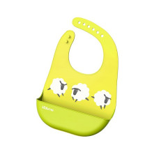 Kidsme EASY CLEAN silicone bib, LIME 120173 LI