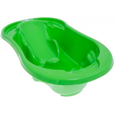 TEGA BABY KOMFORT Anatomical baby bath with plug TG-011 green