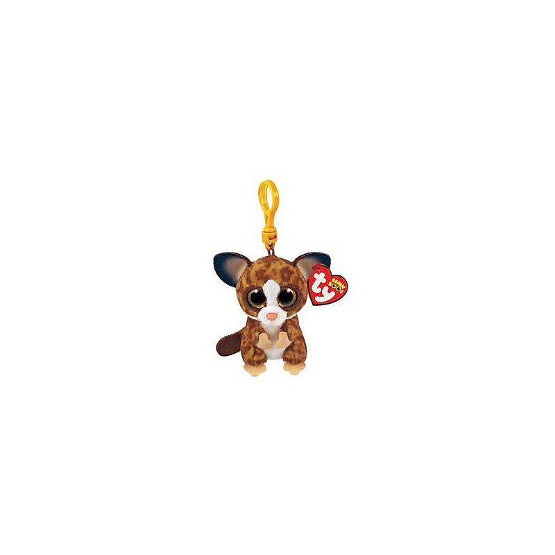 TY Beanie Boos Toy - Keychain BINKY 8cm bush baby brown clip, TY35251