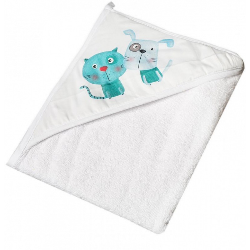 TEGA BABY DOG and CAT hooded towels , PK-008