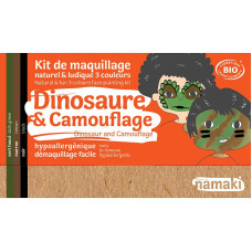 NAMAKI "Dinosaur and Camouflage" 3-color Face Painting kit  110016