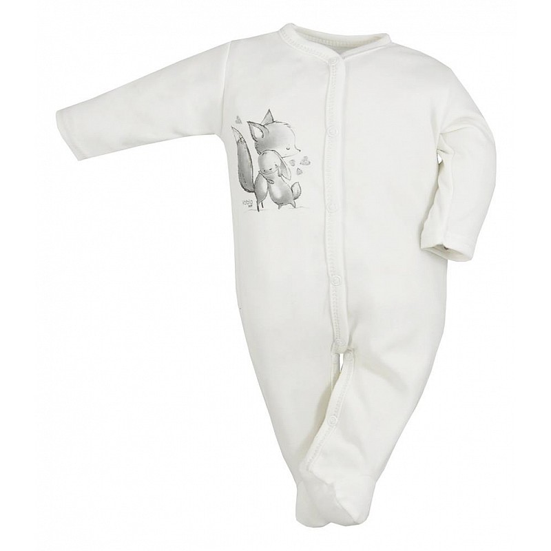 KOALA FOXY romper with long sleeves size 68 09-026 ecru