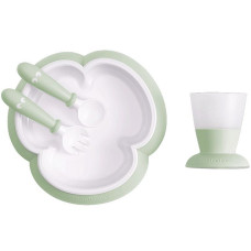 BABYBJORN Baby Feeding set kit for breastfeeding 4m +, 078161 Powder Green