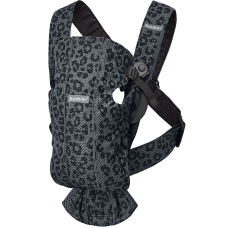 BABYBJORN MINI 3D MESH baby carrier Anthracite Leopard, 021078