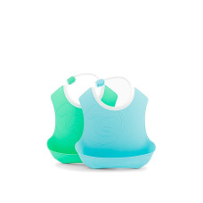 Twistshake Bib 4+m Pastel Blue Green