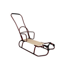 GUSIO Sled with backrest and handle, bordo