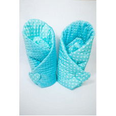 ANKRAS MINKY Dots Envelope Baby 78x78cm turquoise