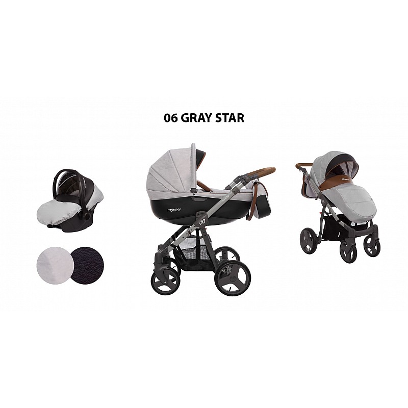 BABYACTIVE MOMMY universal carriage 3in1, Gray Star 06