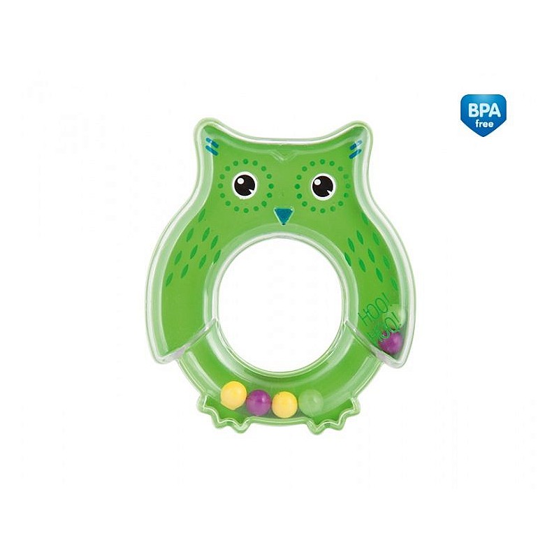 CANPOL BABIES Owl rattle 0m + 2/187 green