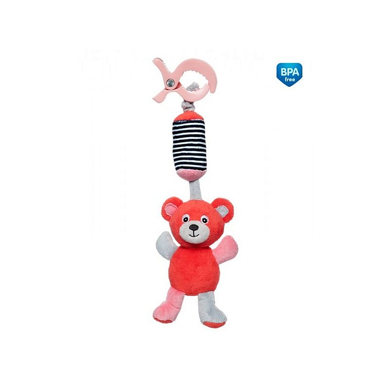 CANPOL BABIES hanging toy with bell 0m + 68/054 coral