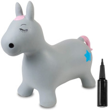 TOOTINY Jumping Horse + pump, J06.018.1.1 Grey