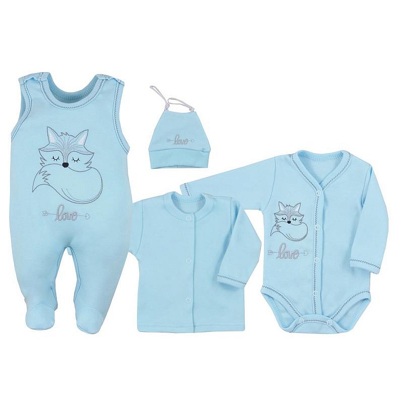 KOALA FOX LOVE Set of 4 parts Blue 56 size 07-601