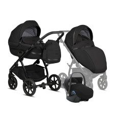 TUTIS UNO3+ Black Edition universal stroller 3in1, 100 Charcoal