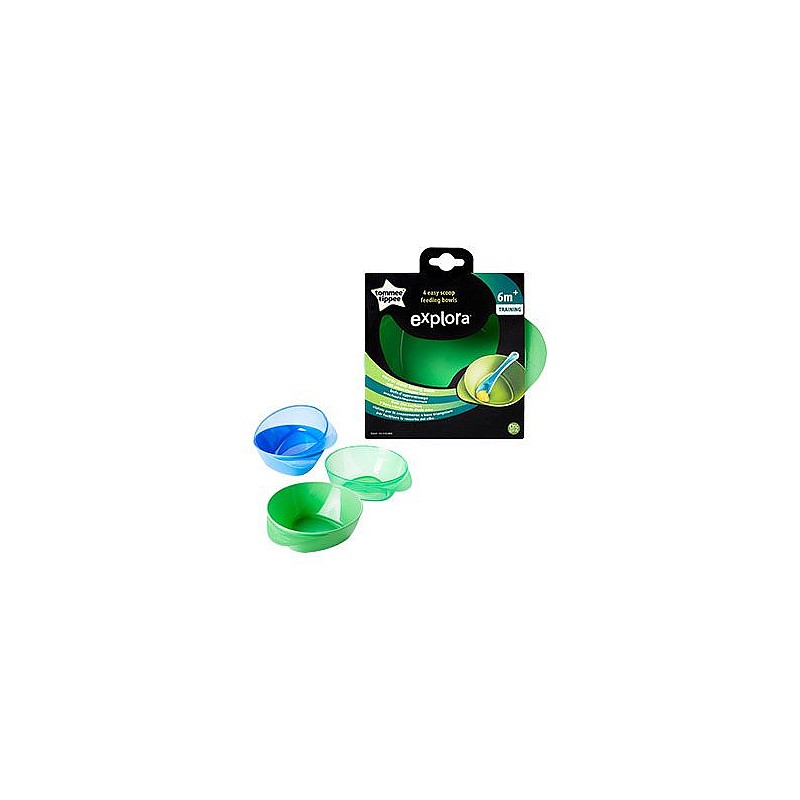 TOMMEE TIPPEE EXPLORA plates (4 pcs.) Green / Blue