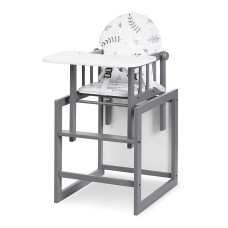 KLUPS LILY feeding chair-transformer, graphite