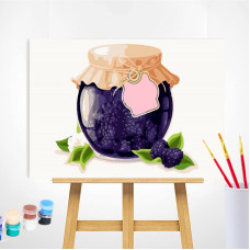 TSVETNOY Painting set by numbers 20x30cm Blackberry Jam, MC1070e