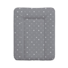 CEBABABY soft swaddling surface 50h70sm WM STARS DARK GREY