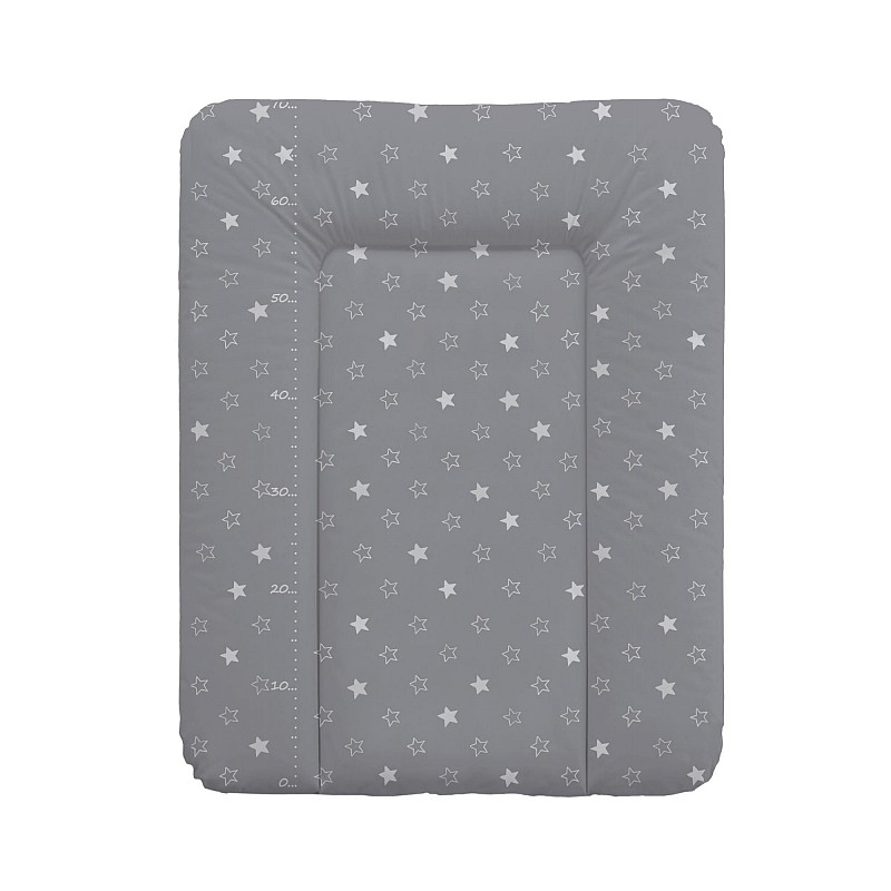 CEBABABY soft swaddling surface 50h70sm WM STARS DARK GREY