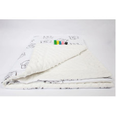 ANKRAS MINKY Bear blanket 75x100cm white