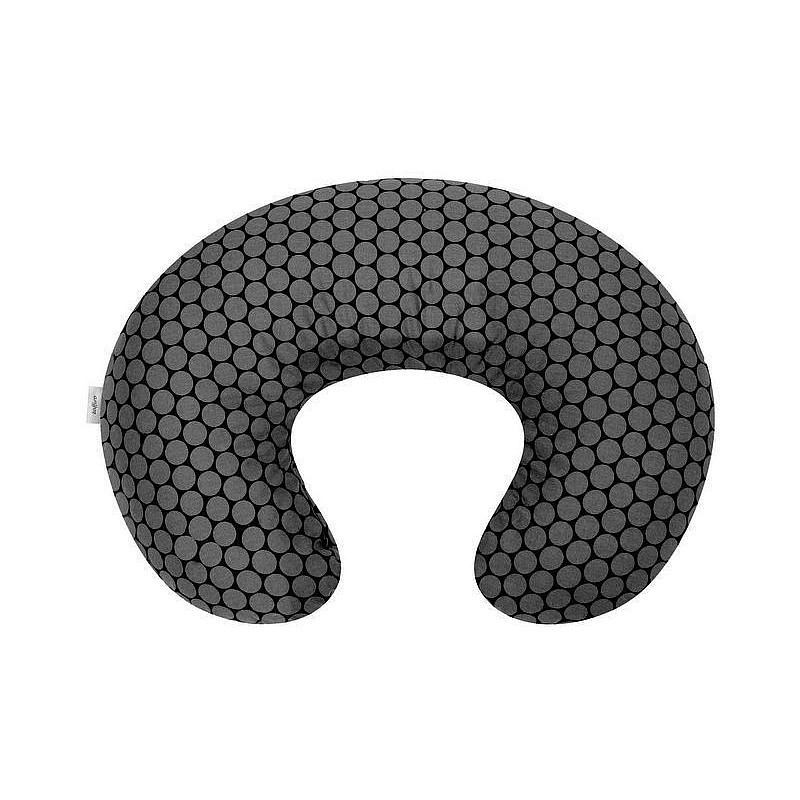 WOMAR removable cover for Comfort Exclusive horseshoe 140cm, col.37 Dots grey / black