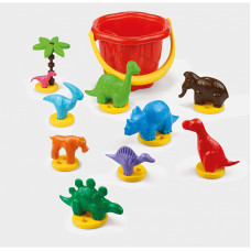 MARIOINEX Building blocks DINOSAURS-BUCKET (21 pcs), 902196