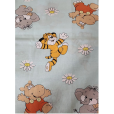 URGA Bed linen of 3 pieces 120x90cm, SAFARI ANIMALS&DAISIES, SALE