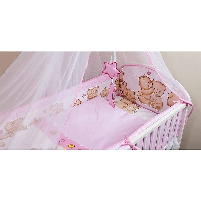 ANKRAS rim for cots Friends 360sm - pink