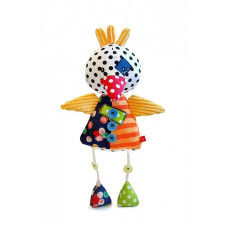 BOBOBABY Patchwork farm soft toy with rattle Cock ZW-18D