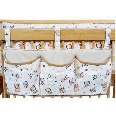 TROLL Cot tidy horizontal 34x76cm Owls ASC-CTOW01-OW