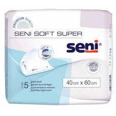 SENI SOFT SUPER underpads  40х60cm, 5 pcs.