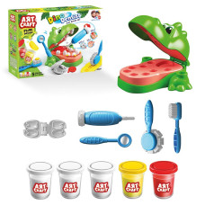 GERARDOS TOYS ARTCRAFT DINO DENTIST PLAY DOUGH SET 60451