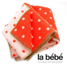 LA BEBE baby blanket / plaid 140x100sm - Strawberry Green / Red, Art.76992