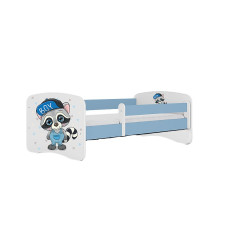 KOCOT KIDS Bed babydreams blue raccoon without drawer with mattress 160/80