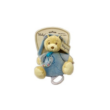 BABY HUG Musical toy Bear 20cm, blue 89989