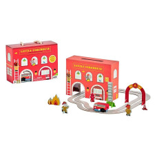 Wind Up & Go Fire Station Play Set