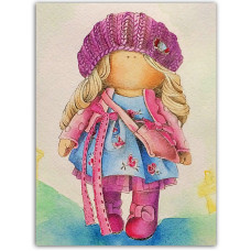 TSVETNOY Diamond painting 30x40cm Nicole Doll, LE044e