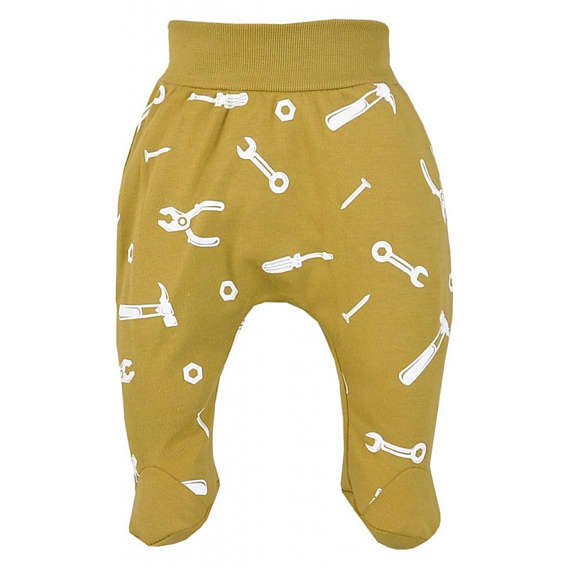 KOALA NARZEDZIA baby pants with feet 62 size, 08-233 olive