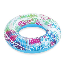 BESTWAY Inflatable Swimming Ring with Handles 91cm GREEN-BLUE 36084