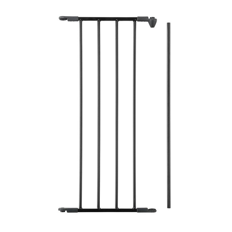 BABYDAN FLEX extension element for protecting the gate 33cm, Black