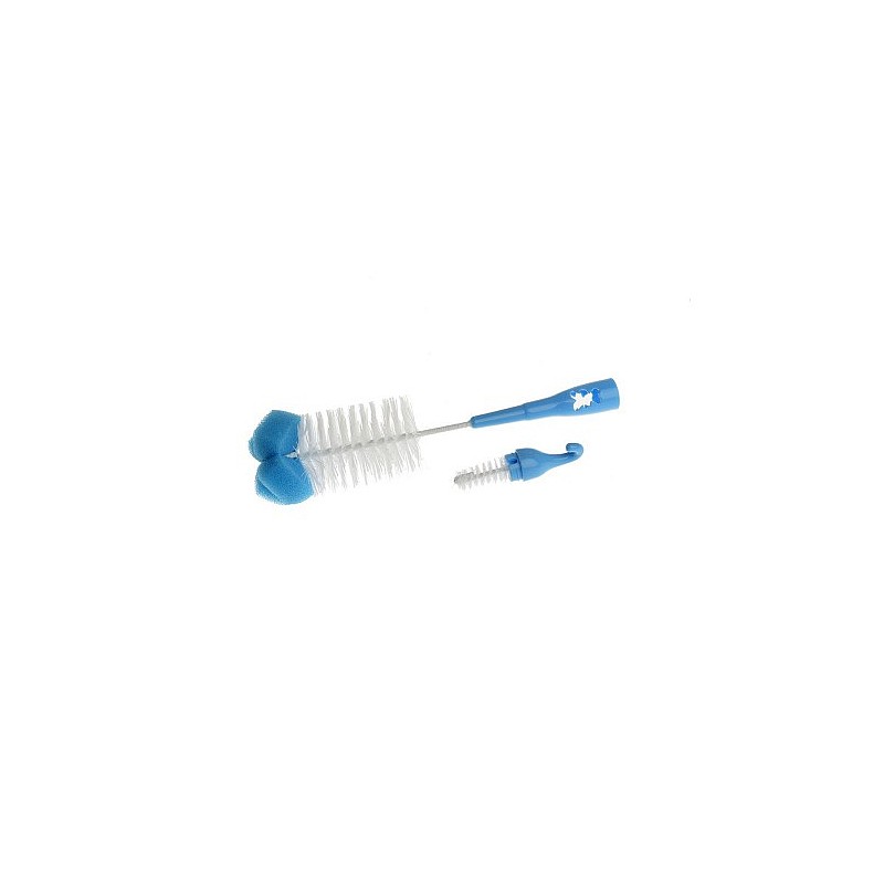 AKUKU Brush for bottles and teats with sponge A0574, blue