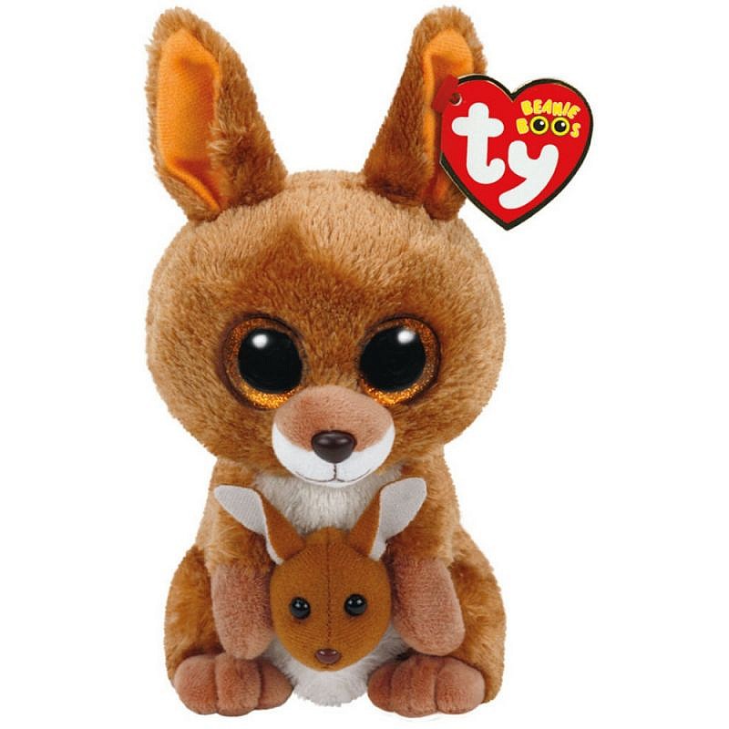 TY Beanie Boos Toy BROWN KANGAROO KIPPER 15.5sm, TY37226