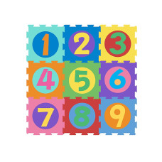 ANEK Foam floor puzzle - playmat 9elem 31x31cm NUMBERS 84502