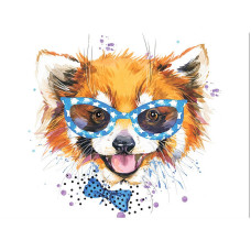 TSVETNOY Diamond painting 40x50cm Stylish Red Panda, LG190e