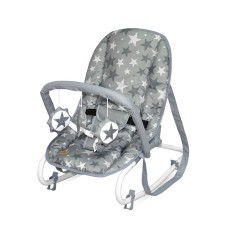 LORELLI TOP RELAX Baby Rocker 0m+ GREY STARS