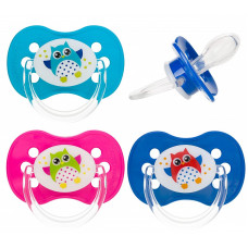 CANPOL BABIES Owls silicone pacifier symmetrically shaped 18m + 22/570