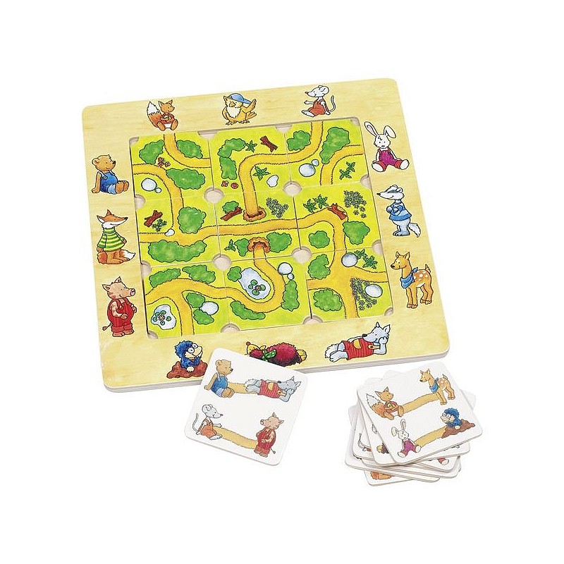 GOKI Find the way Wooden puzzle 48m +, 30 ale. 56944