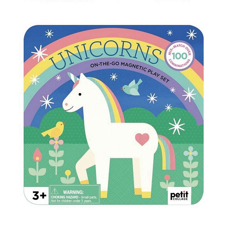 PETIT COLLAGE On-the-go Magnetic Play Set Unicorns PTC535